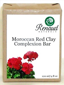 Moroccan Red Clay Complexion Bar normal to oily skin; acne prone skin