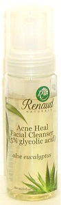 Acne Heal Foaming Facial Cleanser aloe eucalyptus